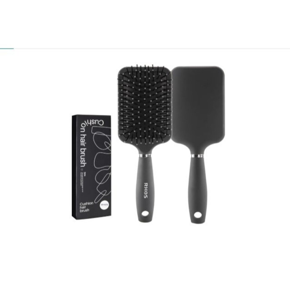 Paddle Hair Brush for Men-Detangler Brush with Nylon Bristles Gray
